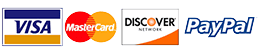 Visa, MasterCard, Discover, PayPal payment option image